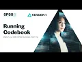Running Codebook in IBM SPSS Statistics