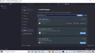 How to run django in atom