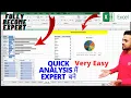 Basic Shortcut Class - 6 The Excel Quick Analysis Tool Shortest Quickest