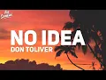 Download Lagu Don Toliver - No Idea (Lyrics)