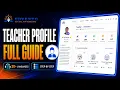 Edvento Teacher Profile Tutorial Profile Settings Security Public Collections