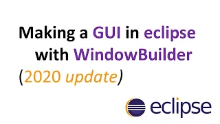 Java 2020 Eclipse Window Builder UPDATE