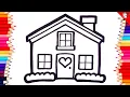 Small House Coloring Page Color Your Dream Cottage
