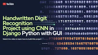 Hand written digit recognition using cnn in django python with gui