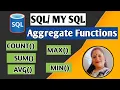 Aggregate Functions in SQL-MAX MIN AVG COUNT SUM Aggregate Functions Tutorial in Hindi
