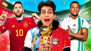 كاس العالم ولكن كل لاعب مع منتخبة الاصلي 