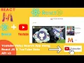 YouTube Search App Using React JS YouTube Data API v3 2021 ReactM