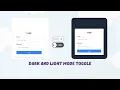 Login Form with Dark And Light Mode Toggle
