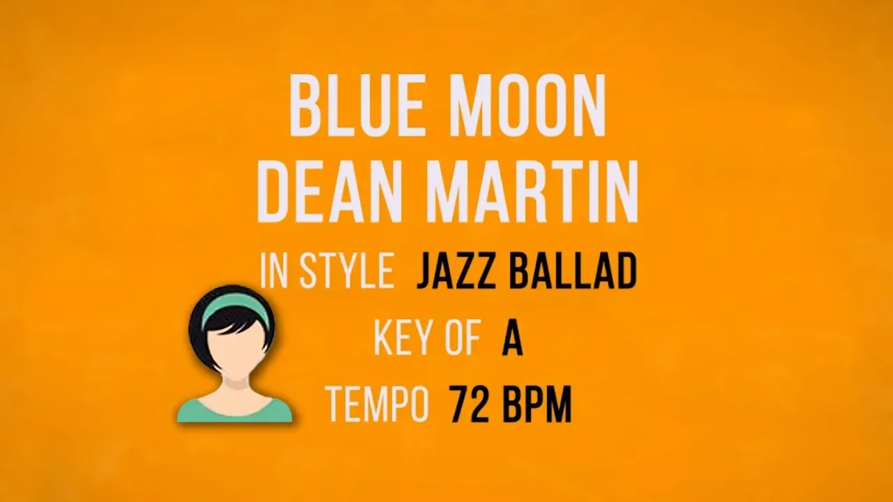 Blue Moon - Karaoke Female Backing Track Blue Moon - Karaoke Female Backing Track