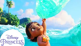 Baby Moana Meets The Ocean Disney Princess 