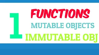Program 1 -Mutable Immutable Objects and their behaviour with functions in python using program
