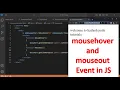 Mousehover and Mouse Out event in JavaScript Events in JS JavaScript Tutorial in Hindi Part 51