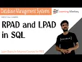 RPAD and LPAD in SQL Lesson 57 DBMS Learning Monkey