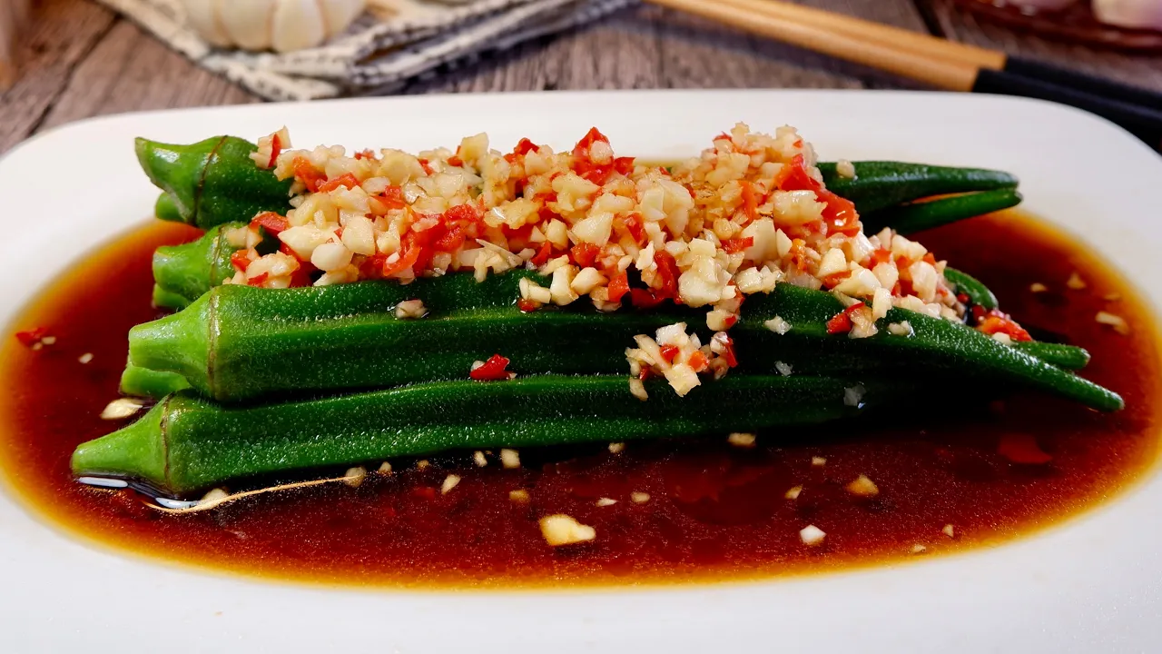 We Made This in 5 Mins with Only 5 Ingredients! Garlic Soy Okra  Chinese Ladies Finger Recipe