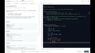 Leetcode 216 Combination Sum III - backtracking