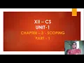 12th Computer Science - Chapter 3