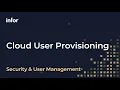 Infor Cloud Portal User Provisioning