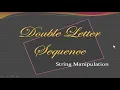 Double Letter Sequence Java Program String Manipulation ICSE Syllabus