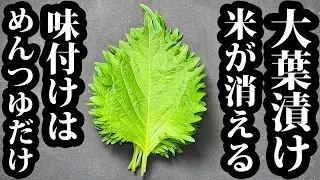 明日、この大葉のせいで、全国のご家庭から「白ごはん」が消えます