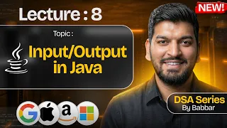 Lecture 8 in Java DSA Series by Babbar