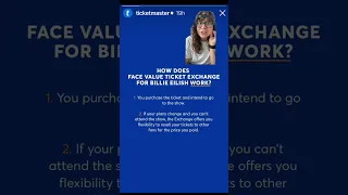Billie Eilish implements face value ticket exchange on ticket master for her new tour