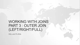 OUTER JOIN IN ORACLE SQL EXPLAINED LEFT RIGHT FULL OUTER JOIN Interview Question