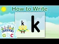 alphablocks - Learn How to Write the Letter K Zig-Zag Family How to Write App