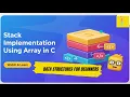 Stack Implementation Using Array in C Push Pop Peek Explained