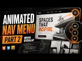 Build a Stylish Animated Menu UI with HTML CSS Part 2