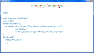 JavaScript Open a new window and close it