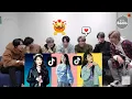 bts reaction to iu tiktok compilation