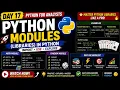 Day 17 Python Modules Libraries Explained Math Module Random Module Import in Python