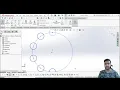 How to create linear and circular sketch pattern in solidworks