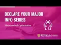 Declare your major Mathematical Optimization