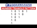 TRICK for Triangle C Pattern C Program to Print Triangle Using Numbers C Number Triangle Pattern