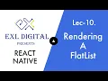 10 Rendering a FlatList React native Complete Course 2021