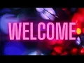 Welcome Banner sign for TV screen 4k backround