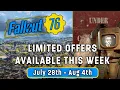 This Week s Atomic Shop Limited Time Offers In Fallout 76