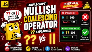 JavaScript Nullish Coalescing Operator Explained Difference Between and IT Wala