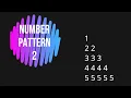 Number pattern 2 Patterns in java