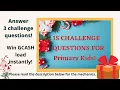 THANKSGIVING GIVEAWAYS CHALLENGE QUESTIONS FOR PRIMARY KIDS