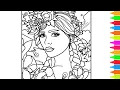 Coloring Purple Hair Purple Dream Purple Night People Coloring Pages