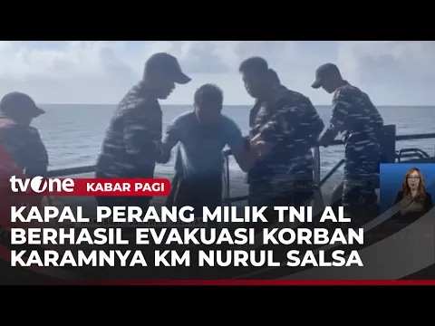 Evakuasi Dramatis Penumpang KM Nurul Salsa Oleh TNI AL