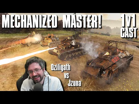 Mechanized Master! - 1v1 CAST - Jzuna(DAK) vs Oziligath(US) - Company of Heroes 3