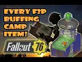 Fallout 76 Every F2P Buffing Camp Items As of Apr 2026