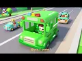 Wheels on the Rescue Bus | Learn Colors with Bus | Superhero Song | Kids Songs | BabyBus