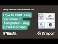 Drupal Development Tools 2 3 Print Twig Variables in Templates using Devel in Drupal