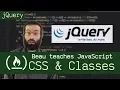 jQuery CSS and classes