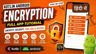 Encryption Decryption in Kotlin Android App AES SHA256 Base64 IT WALA HINDI
