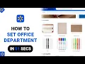 How to Set Office Department on Walmart NEW